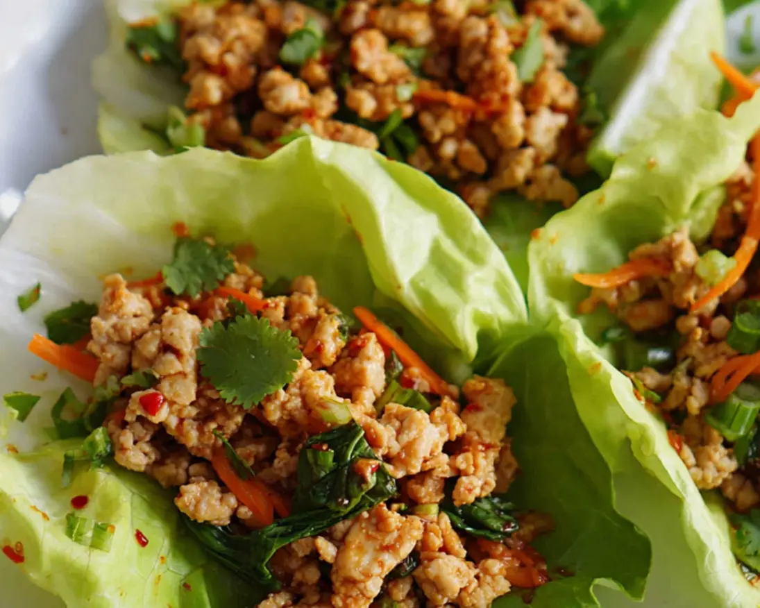 chicken lettuce wraps thai chili sauce