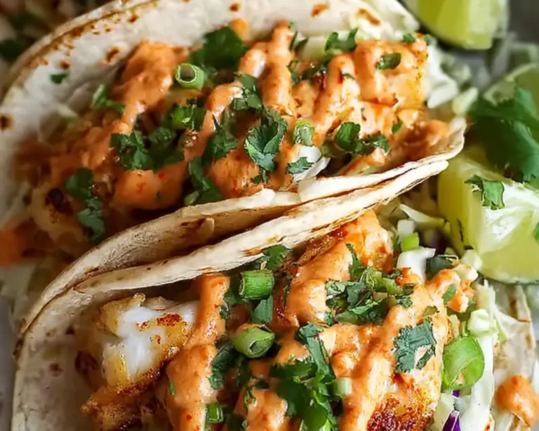 fish tacos sriracha lime sauce