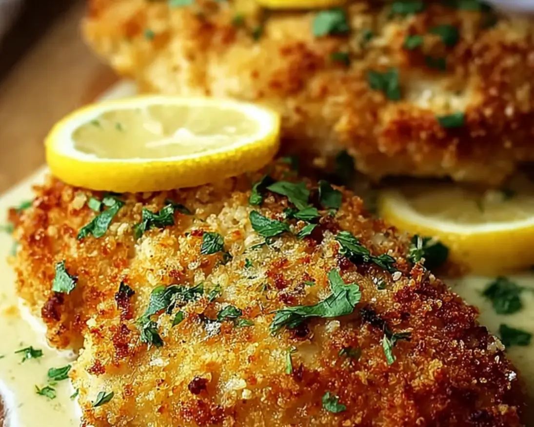 lemon pecorino crusted chicken