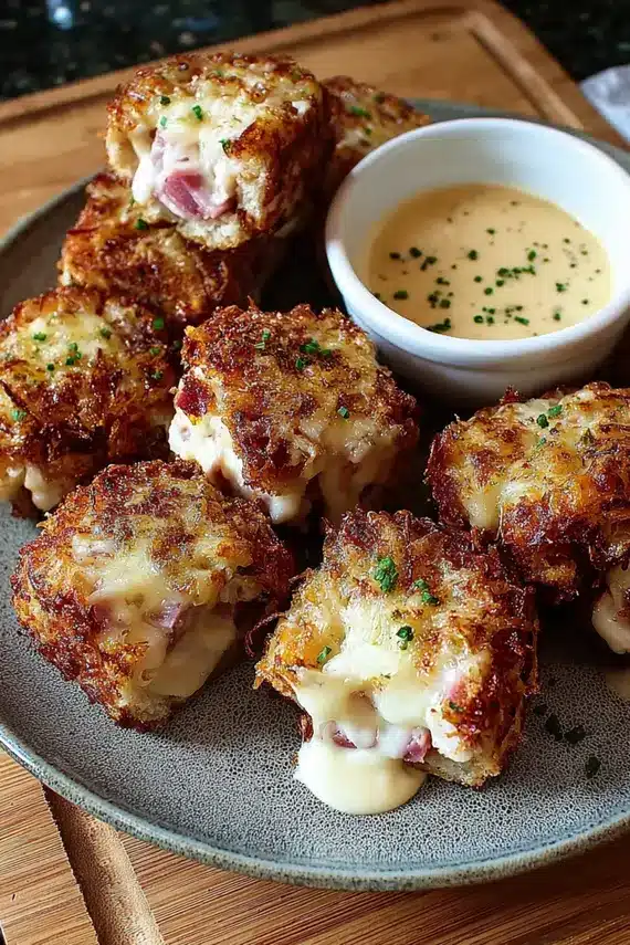 Delicious turkey reuben bites freshly baked and ready to serve