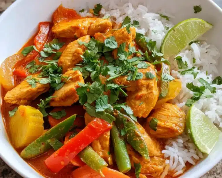 thai red curry chicken bowls