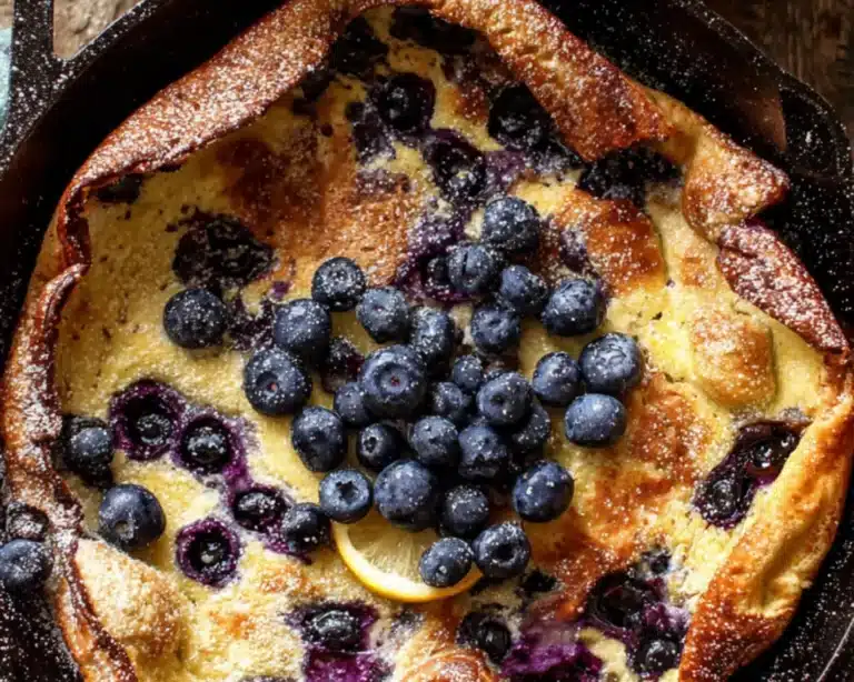 blueberry lemon dutch baby