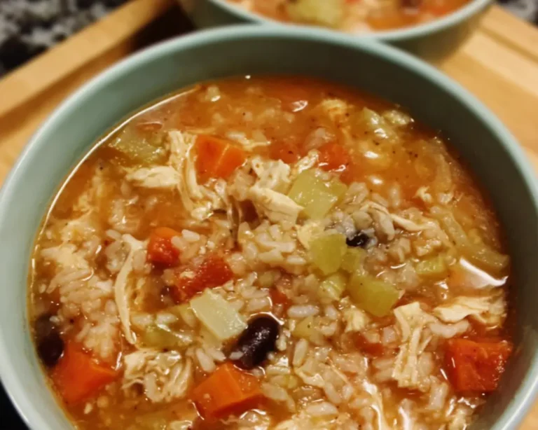 chicken bean rice soup