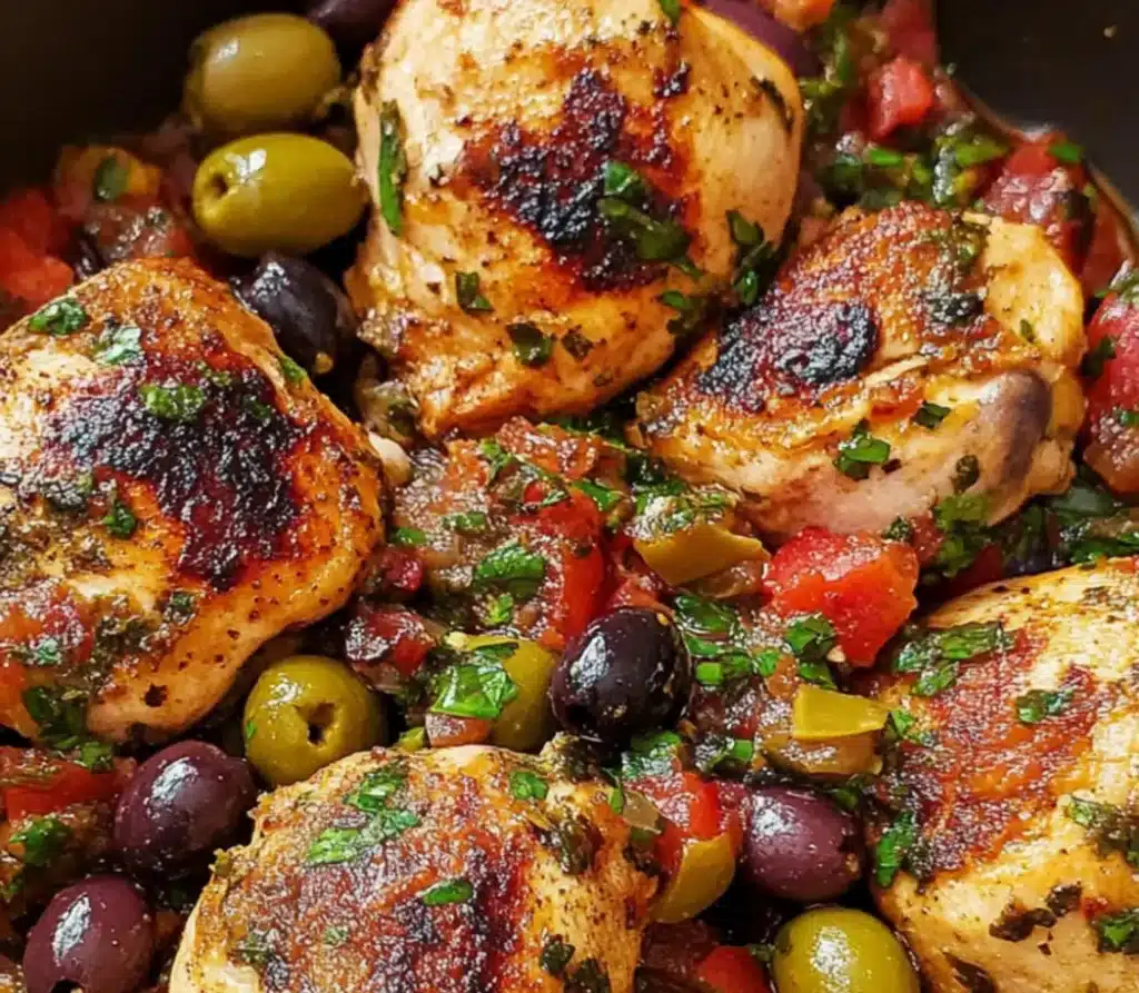 chicken olive salsa