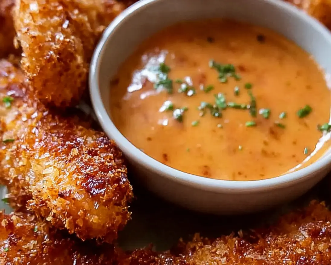 crispy coconut chicken bang bang sauce