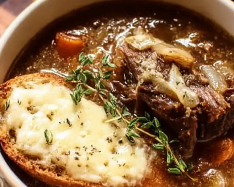 french onion short rib soup
