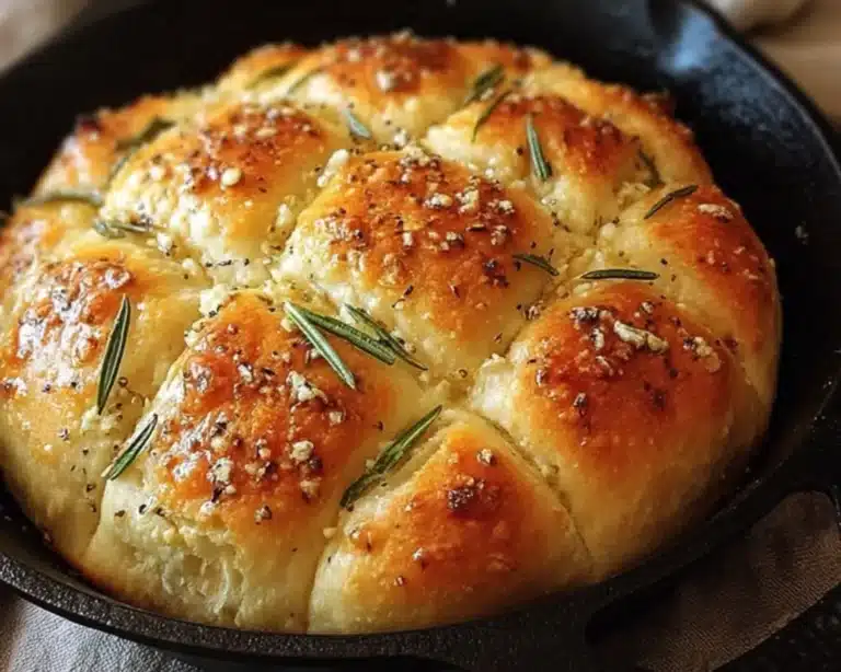 garlic rosemary skillet bread