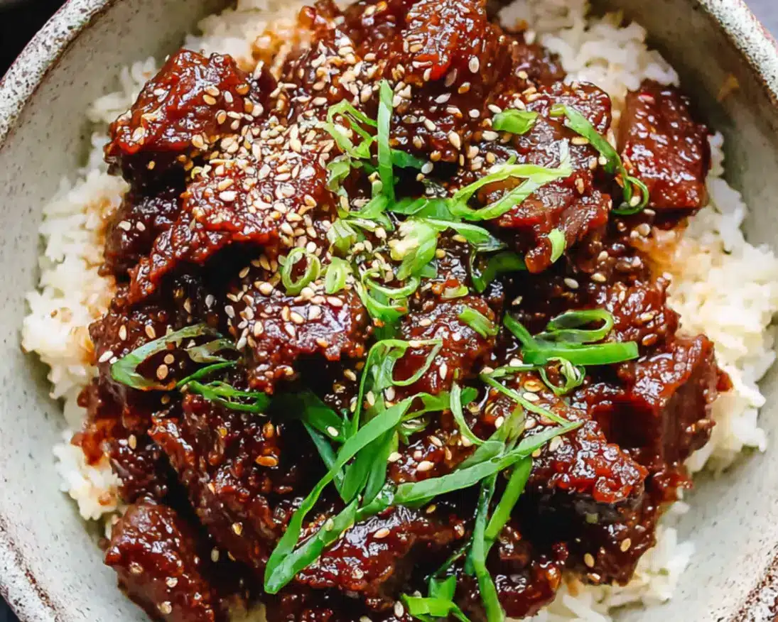 korean slow cooker beef bites