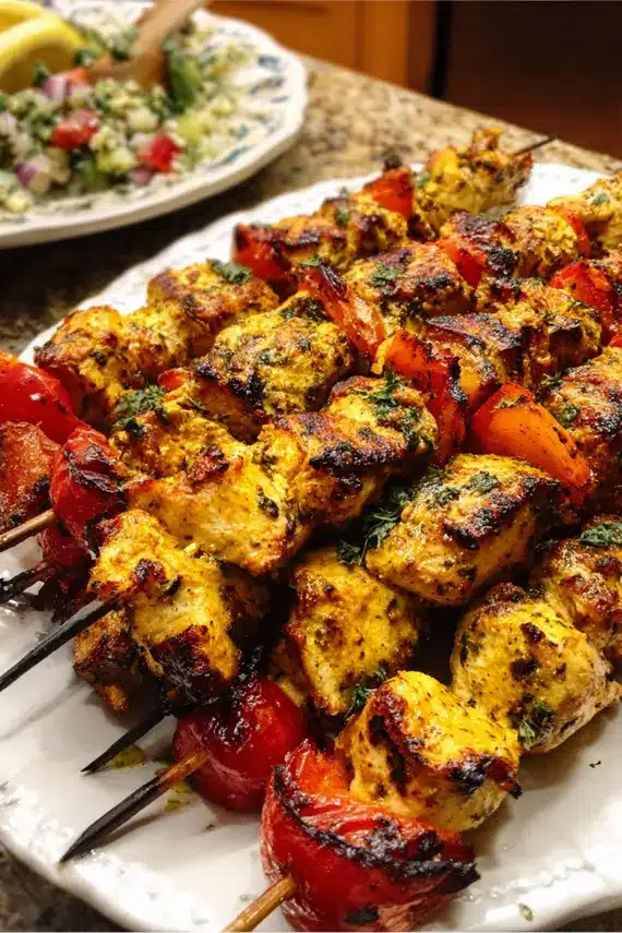Persian spice blend ingredients for authentic chicken kabobs