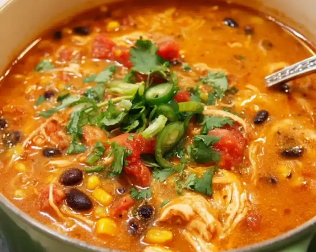 southwestern chicken enchilada soup